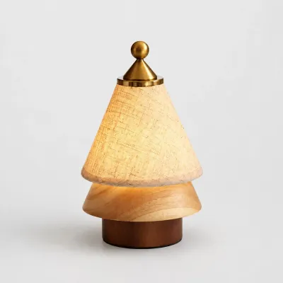 Lampa stołowa z akumulatorem w stylu Mid-Century